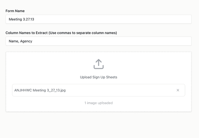 Specify Columns